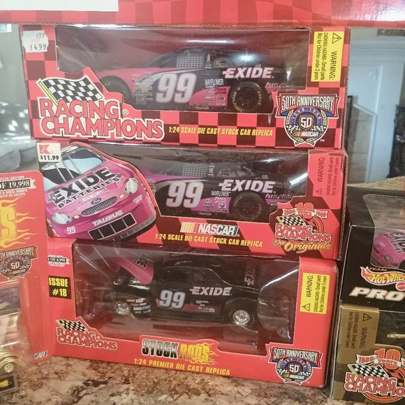 Racing champion  NASCAR Exide Battery Promo Entire Collection Mint In Box - Picture 6 of 6